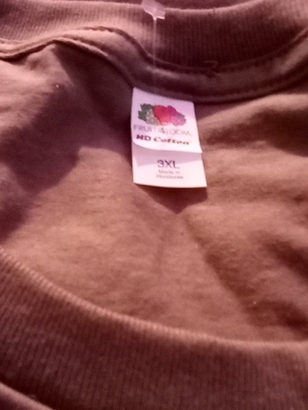 Fruit of the Loom Brown Pullover Sweatshirt - 3XL